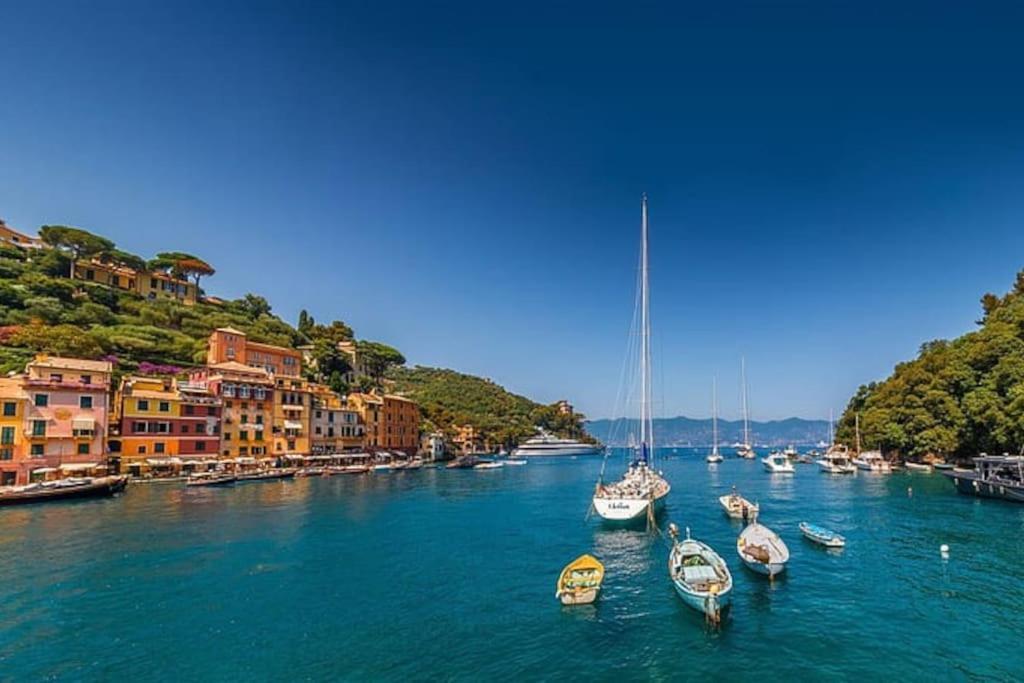 Portofino - Appartamento Vista Mare - Rooftop Terrazzo - In Centro Citta - Free Wifi Rapallo Bagian luar foto