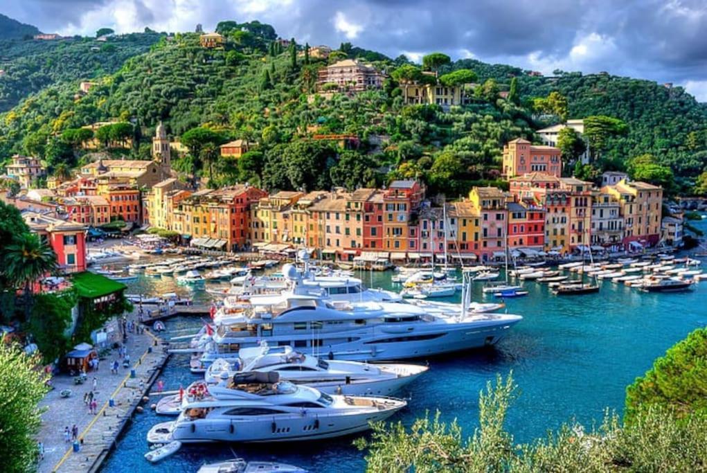 Portofino - Appartamento Vista Mare - Rooftop Terrazzo - In Centro Citta - Free Wifi Rapallo Bagian luar foto